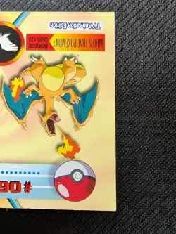 Charizard #06 Topps TV Animation Series 1 Blue Logo Pokemon LP - Image 3