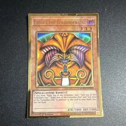 Yu-Gi-Oh Exodia the Forbidden One Gold Rare MGED-EN005 1st Edition Spellcaster - Image 1
