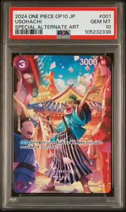 2024 One Piece OP10 Japanese Usohachi SP Alt Art PSA 10 - Image 1