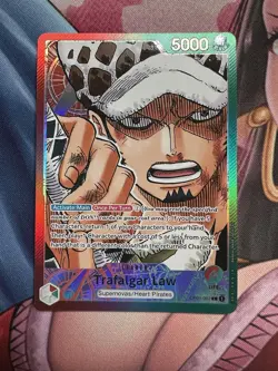 One Piece TCG Trafalgar Law Leader Alt Art OP01-002 English Alpha Pre Errata - Image 2