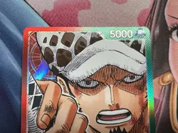 One Piece TCG Trafalgar Law Leader Alt Art OP01-002 English Alpha Pre Errata - Image 4