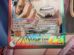 One Piece TCG Trafalgar Law Leader Alt Art OP01-002 English Alpha Pre Errata - Image 5