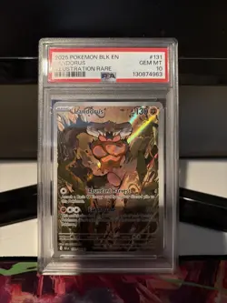 Pokemon Black Bolt Landorus Illustration Rare Card BLK 131/086 PSA 10 - Image 3