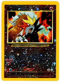 Entei #34 Black Star Promo Reverse Holo Rare Vintage Pokemon Card - NM - Image 1