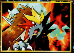 Entei #34 Black Star Promo Reverse Holo Rare Vintage Pokemon Card - NM - Image 2