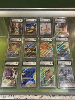 LOT OF 12 GRADED CCG POKEMON CARDS JAPANESE ENGLISH 7.5, 8, 8.5 & 9 SLABS - Image 1