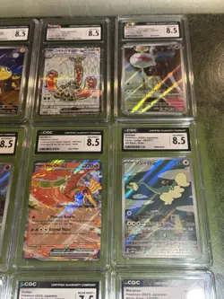 LOT OF 12 GRADED CCG POKEMON CARDS JAPANESE ENGLISH 7.5, 8, 8.5 & 9 SLABS - Image 3