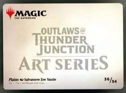 Plains Art Card (Gold-Stamped Signature) - Art Series Outlaws Of Thunder 36/54 - Image 2