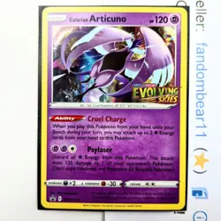 Galarian Articuno STAMPED Holo Prerelease card PROMO SWSH123 Evolving Skies - Image 1