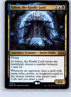 Wilds of Eldraine #215 Talion, the Kindly Lord - Image 1