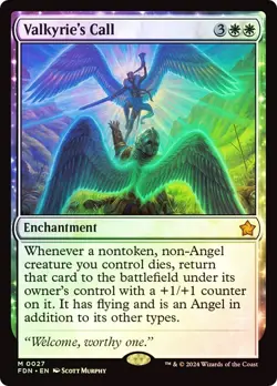 Valkyrie's Call Foil Foundations NM MTG - Image 1