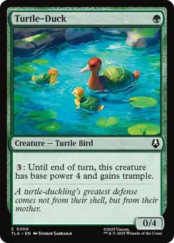 x4 Turtle-Duck - Foil C MTG Avatar: The Last Airbender M/NM, English - Image 1