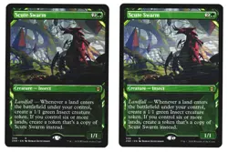 Magic The Gathering Zendikar Rising ZNR 2020 308 Scute Swarm NM x2 SHOWCASE LOT1 - Image 1