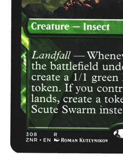 Magic The Gathering Zendikar Rising ZNR 2020 308 Scute Swarm NM x2 SHOWCASE LOT1 - Image 5