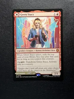 Gwen Stacy 78 MTG Marvel's Spider-Man Mythic Normal NM - Image 1