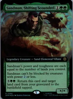 Sandman, Shifting Scoundrel [Foil] 266/-- Marvel's Spider-Man Rare - Image 1