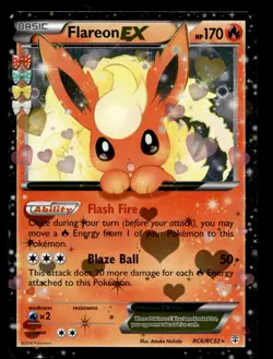 Flareon EX RC6/RC32 Rare EX Generations Pokemon - Image 1