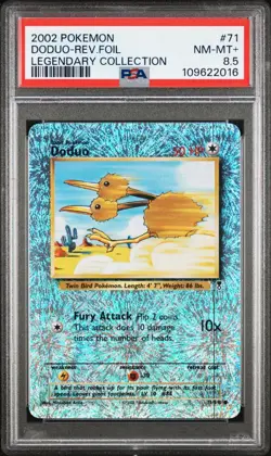 Pokemon Legendary Collection Reverse Holo Doduo #71/110 PSA 8.5 NM-MT+ - Image 1