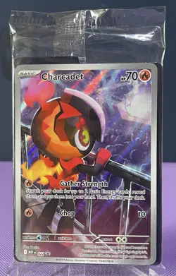 Charcadet SVP 022 Pokemon Center Phantasmal Flames ETB Stamped Promo SEALED Mint - Image 1