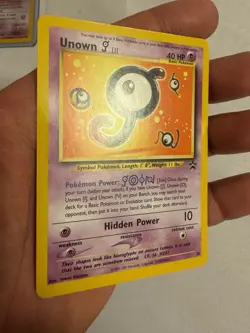 2001 Pokemon Unown J Non-Holo WOTC Black Star Promo #38 Spell of the Unown Entei - Image 3