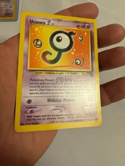 2001 Pokemon Unown J Non-Holo WOTC Black Star Promo #38 Spell of the Unown Entei - Image 5