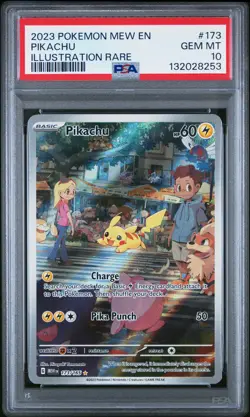 Pokemon Pikachu 173/165 S&V 151 Illustration Rare 173 GEM MINT PSA 10 - Image 1