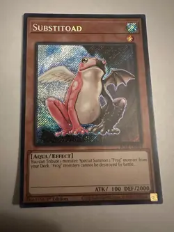 Yugioh Substitoad BLTR-EN054 Secret Rare 1st Edition - Image 1