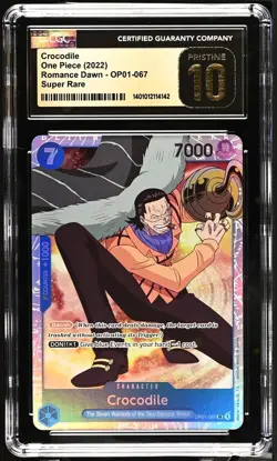 Crocodile One Piece (2022) Romance Dawn #OP01-067 SR CGC 10 Pristine POP 6 - Image 1
