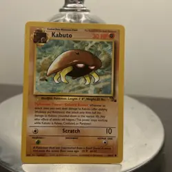 Pokemon TCG Kabuto Fossil 1st Edition Common Card 50/62 Regular LP 1995-98 - Image 1
