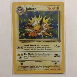 Jolteon - 4/64 - Pokemon Jungle Unlimited Holo Rare Card WOTC NM - Image 1