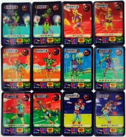 SPACIX lenticular card complete set SPORTIA 12/12 SNICKERS choco bar Trema 1996 - Image 1