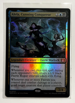 MTG - Wilds of Eldraine - Alela, Cunning Conqueror Foil - Mythic 0003 - Image 1