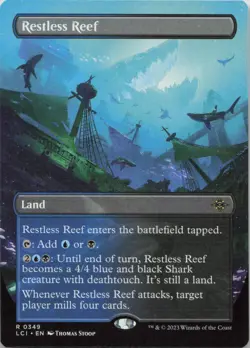 Restless Reef (Borderless) R The Lost Caverns of Ixalan 349 NM MTG - Image 1