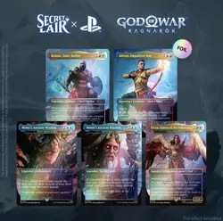 MTG Secret Lair Playstation Foil GOD OF WAR NORSE - Image 1