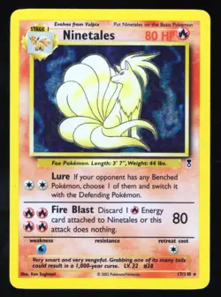 Ninetales Pokemon TCG 17/110 Legendary Collection Holo LP- - Image 1