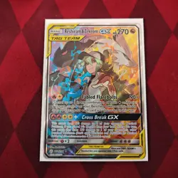 Reshiram & Zekrom GX 222/236 Tag Team Full Art Pokemon TCG Cosmic Eclipse NM - Image 3