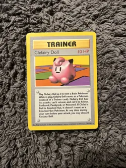 Clefairy Doll - 70/102 Base Shadowless - WOTC Pokemon TCG Mp - Image 1