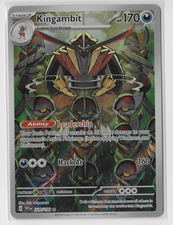 Pokemon Kingambit - 220/198 Illustration Rare SV01: Scarlet & Violet Base Set NM - Image 1