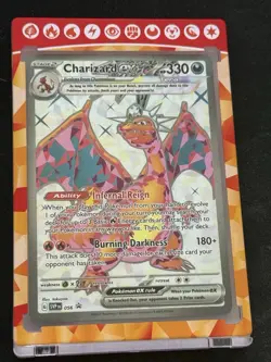 Pokemon TCG S&V Obsidian Flames Charizard EX #056 Holo Black Star Promo - Image 1