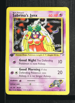 PSA 9 MINT 2000 Pokemon Gym Heroes #59 Sabrina's Jynx 1st Edition !!! - Image 3