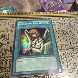 Konami Yu-Gi-Oh! Graceful Charity SDP-040 Pegasus Unlimited Super Rare - Image 1