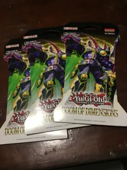New Yu-Gi-Oh Doom of Dimensions Lot Of 3 Booster Packs Sealed - Image 1