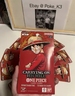 One Piece OP-13 Carrying on His Will Sleeved Booster Pack Lot of 10 - Image 2