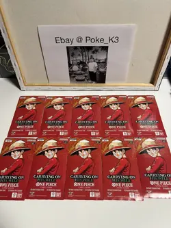 One Piece OP-13 Carrying on His Will Sleeved Booster Pack Lot of 10 - Image 4