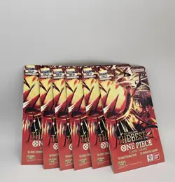 One Piece Premium Booster The Best Vol. 2 PRB-02 Sleeved Booster Pack - Lot of 6 - Image 1