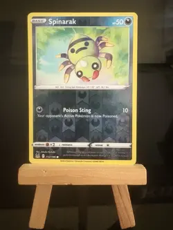SPINARAK - 112/196 Lost Origin NM - Reverse Holo Common - Pokemon TCG Card - Image 1