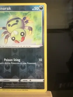 SPINARAK - 112/196 Lost Origin NM - Reverse Holo Common - Pokemon TCG Card - Image 2