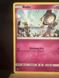 RALTS 91/147 Sm-Burning Shadows NM - Regular Common - Pokemon TCG Card - Image 2