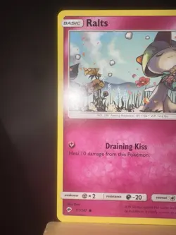 RALTS 91/147 Sm-Burning Shadows NM - Regular Common - Pokemon TCG Card - Image 5