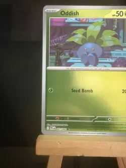 ODDISH 001/094 Phantasmal Flames NM Reverse Holo Common Pokemon TCG Card - Image 2